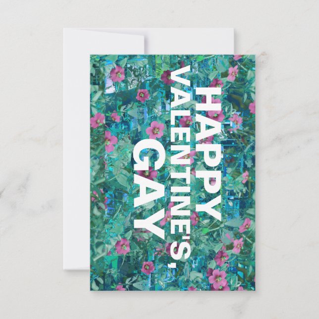 Invitation joyeux valentin gay (Devant)