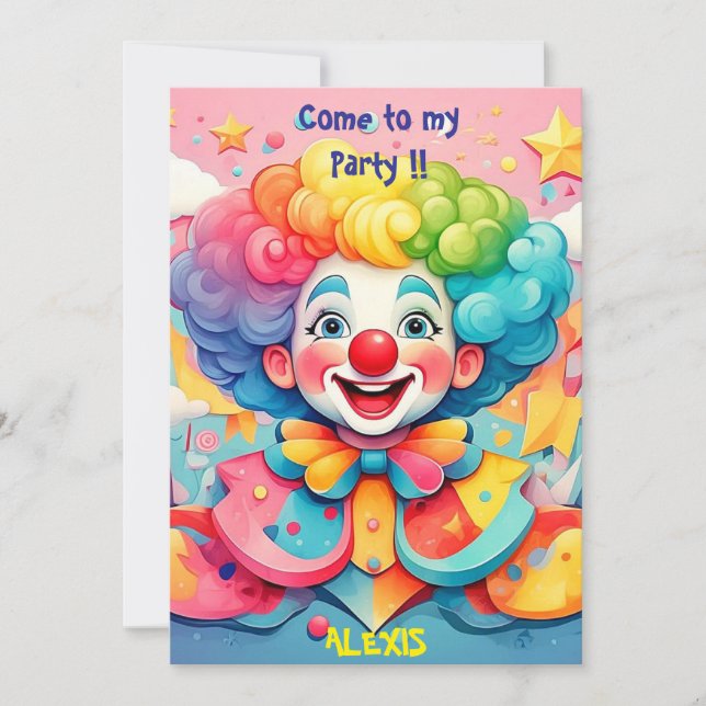 INVITATION " JOYFUL JESTER " (Devant)