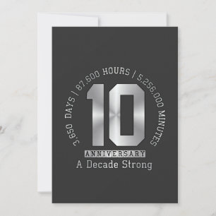 Invitation Jubilé des 10 ans - Une décennie de force