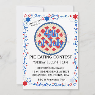 Invitation Juillet Quatrième Concours de mangeoire à tarte BB