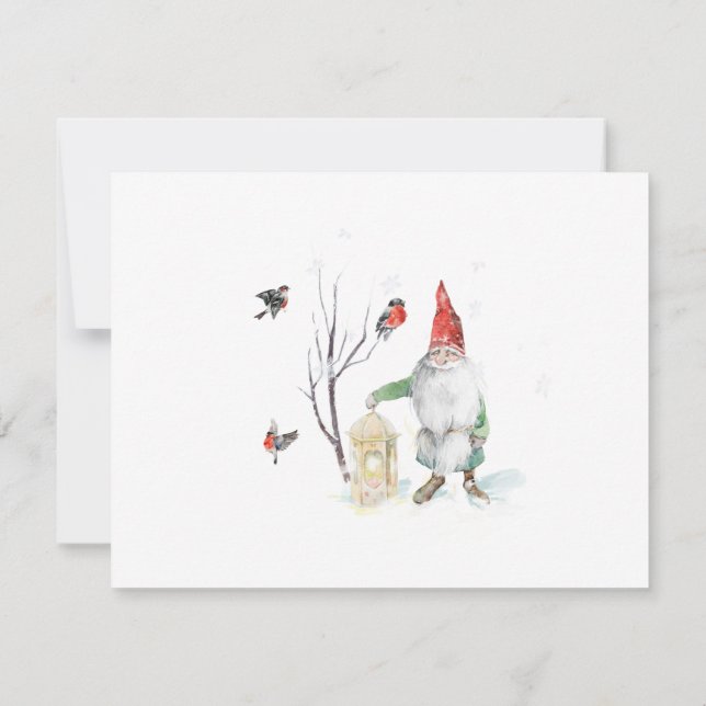 Invitation Jul Svensk Gnomes (Dos)