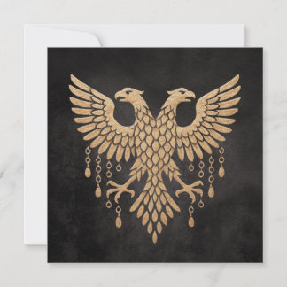 Invitation Jumeau Doré Corbeau Mythologie Nordique Noir