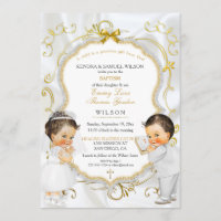 Jumeaux garçon fille Baptême Baptême Communion