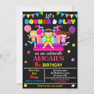 Invitation Jump anniversaire fille invitation de l