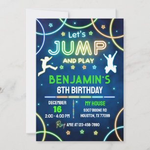 Invitation Jump Anniversaire, Invitation Jump, Tra