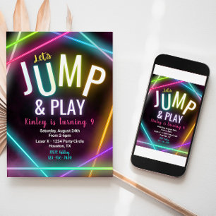 Invitation Jump Anniversaire   Jumping Party