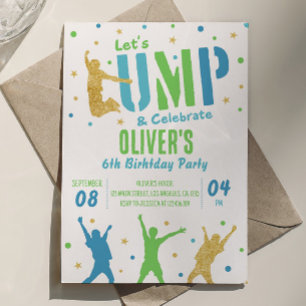 Invitation Jump Anniversaire Trampoline Park intér