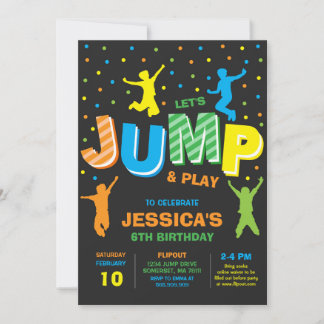 Invitation Jump Bounce House Birthday Party