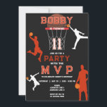 Invitation Jumpman Kids Boy Basketball Sport Thème Anniversai<br><div class="desc">Votre enfant aime-t-il le basket et les baskets ? Ce Jumpman Kids Boy Basketball Sports Thème Anniversaire Invitation est parfait pour votre fête sur le thème du panier. Customisez facilement le design avec vos détails de fête et commencez la fête!</div>