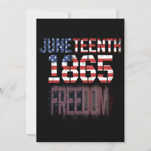 Invitation Juneteenth 1865 liberté