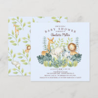 Jungle Animaux Baby showers garçons