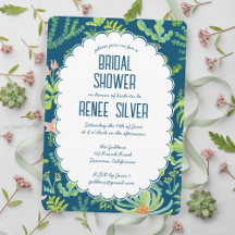 Jungle Garden Watercolor Custom BRIDAL SHOWER