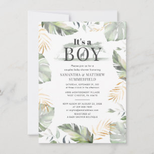 Invitation Jungle Safari Adorables Couples Baby Shower