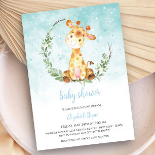 Invitation Jungle Safari Garçon Baby Shower