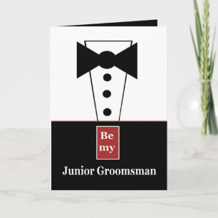 Invitation JUNIOR GROOMSMAN avec Tux - Drôle