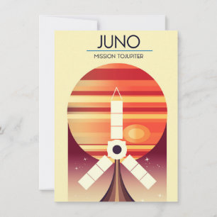 Invitation Juno - Mission vers Jupiter Art spatial