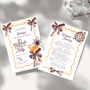 Invitation Jusqu'à ce que la mort Cocktail de fiançailles de