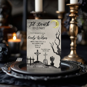 Invitation Jusqu'à ce que la mort nous fasse la fête Enterrem