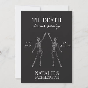 Invitation Jusqu'à ce que la mort nous sépare Enterrement de 