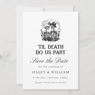 Invitation Jusqu'à ce que la mort nous sépare Enterrement Got