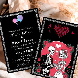 Invitation Jusqu'à ce que la mort nous sépare   Mariage d'hal