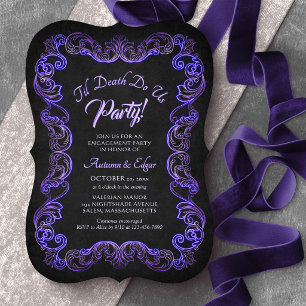 Invitation Jusqu'à ce que la mort nous sépare, soirée d'engag