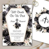 Jusqu'à la mort | Coffin Mariage gothique Roses no