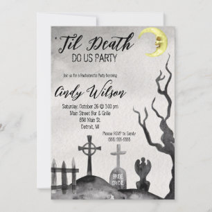 Invitation Jusqu'À La Mort Faisons-Nous Fête Bachelorette Par