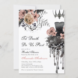 Invitation Jusqu'à la mort faisons-nous partie de Halloween F