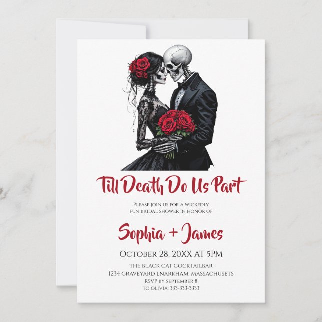 Invitation Jusqu'à la mort faisons-nous partie de la Fête des (Devant)