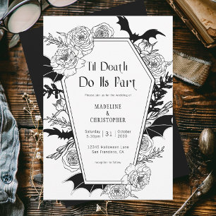 Invitation Jusqu'À La Mort Faisons-Nous Partie Du Mariage Flo