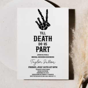 Invitation Jusqu'à la mort Faisons-nous partie Fête des marié