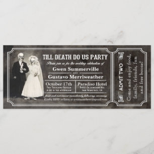 Invitation Jusqu'à la mort Faites-nous partie Mariage Invitat