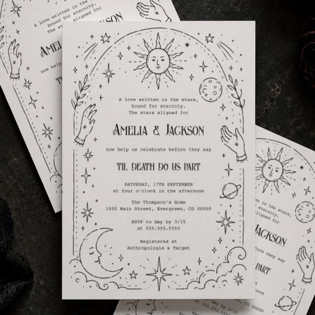 Invitation Jusqu'à la mort Halloween Shower de mariage (Créateur téléchargé)