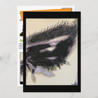 Invitation ‘Just a Memory’ Painting on a Small-Scale Print