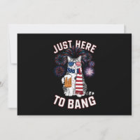 Just Here To Bang USA Drapeau Bière Amoureux des c