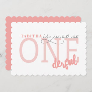 Invitation Juste ainsi ONEderful