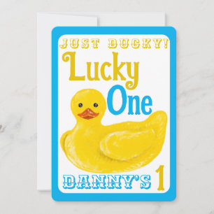 Invitation Juste Ducky Lucky Un Premier Anniversaire Invitati