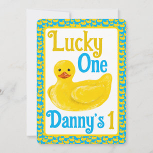 Invitation Juste Ducky Lucky Un Premier Anniversaire Invitati