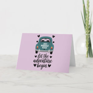 Invitation Juste marié Mariage de voiture classique