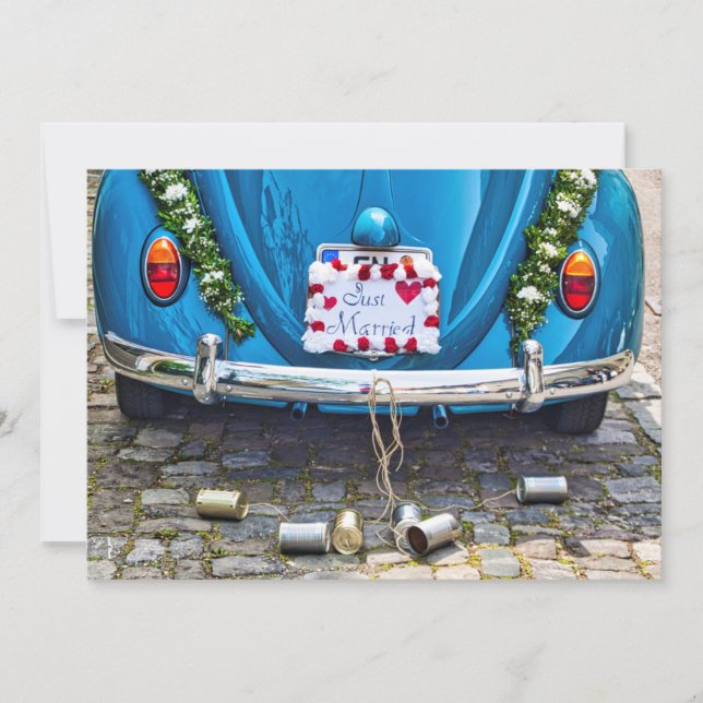 Invitation Juste mariés (Devant)