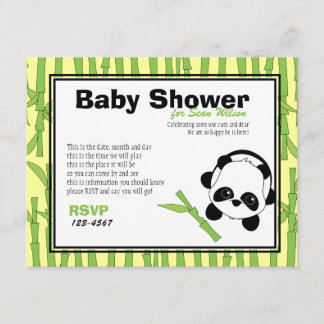 Invitation Juste un peu de bambou