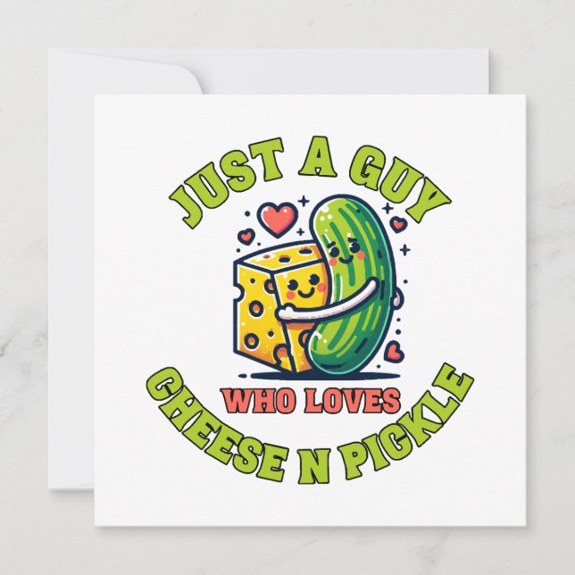 Invitation Juste un type qui aime les pickles (Devant)