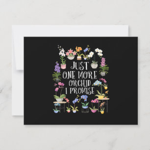 Invitation Juste une autre orchidée, je promets