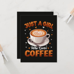 Invitation Juste une fille qui aime le café