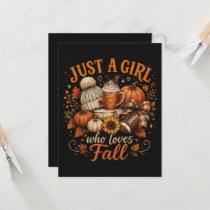 Invitation Juste Une Fille Qui Aime Le Football D'automne Cit