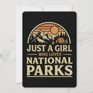 Invitation Juste une fille qui aime les parcs nationaux