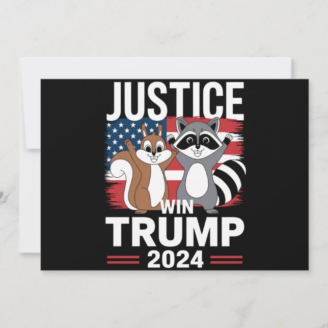 Invitation Justice pour Peanut Win Trump 2024 (Devant)