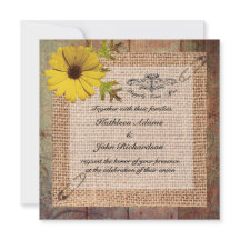 Jute Burlap sur le Mariage rustique du bois