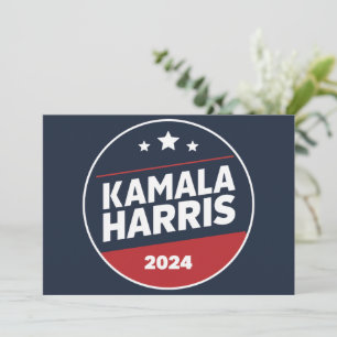 Invitation Kamala Harris 2024 Pour Les Élections Rétro Du Pré